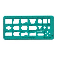 徠福 電腦流程/電子電工/電氣符號定規片 TP-401A/TP-402A/TP-413A/TP-461/TP-465A，專業繪圖工具, 1個, TP-402A