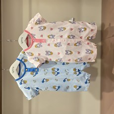 [아가방]강남점*디즈니베이비 귀염둥이 도널드와 데이지 우주복 /가벼운 소재로 시원하고 간편하게 입기좋은 우주복