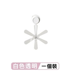空調防風防直吹神器 吸盤疏風器 空調擋風板 防直吹擋風板 空調導風板 吸盤空調疏風器 冷氣擋風板, 1個, 六葉片白色透明(1個裝)