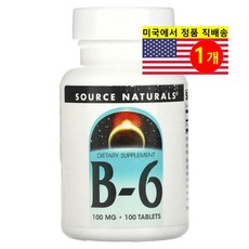 소스내추럴스 비타민 B-6 100mg 100정, 1개