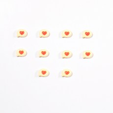 봉봉샵 하트말풍선 냉장고 현관문 인테리어 자석 마그네틱, 하트말풍선 10P