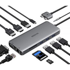 MOKIN 프로 도킹 스테이션 모니터 맥북 HDMI 어댑터, MOKIN 프로 도킹 스테이션 모니터 맥북 HDMI 어