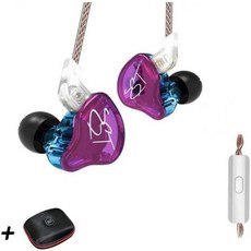 KZ ZST 프로 다이내믹 하이브리드 듀얼 드라이버 인이어 헤드폰 컬러풀 마이크 포함 3076177, KZ ZST 프로 다이내믹 하이브리드 듀얼 드라이버 인