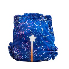 【世界唯一】仙女棒尿濕顯示布尿布2.0版，布尿布/環保尿布/嬰兒用品/學習褲/泳褲/尿布，獨家顯濕，3 15kg寶寶適用, 1個, 煙火