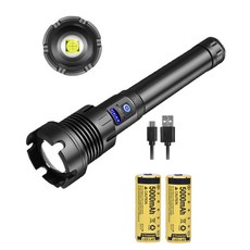 세트 F2 랜턴 LED XHP90 COB 멀티 직접 충전 작업 후레쉬 줌 서치 라이트 18650 26650 충전지 사용 등산 캠핑 손전등, 세트 F2랜턴(충전지 포함), 1개