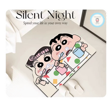 귀여운 짱구 발매트 논슬립 방수 욕실발매트 40x60cm, 짱구 수지 커플 발매트, 1개