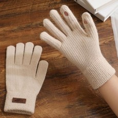 겨울여성용 스마트 터치구멍 데일리방한 손가락털장갑 겨울 겨울장갑 손가락 털장갑