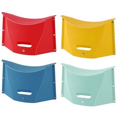 TOOPONE 4피스 접이식 휴대용 캠핑 하이킹 스툴 경량 의자 여행 모임 BBQ 지하철 도서관 배낭여행 야외 초경량 미니 133855, TOOPONE 4피스 접이식 휴대용 캠핑 하이킹 스툴,