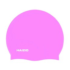 HAIZID 矽膠游泳帽, 1個, 粉色, 粉色