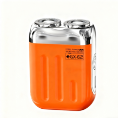 雙刀頭智能顯示剃鬚刀 GX-62，乾濕兩用全身水洗，小巧便攜, 1個, 1個裝