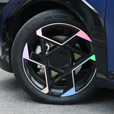 EV4 GT 19인치 홀로그램 휠스티커 휠마스크 호환 차량용품, 홀로그램/기본형, 4개