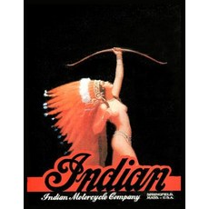 Indian Motorcycle Journal: Vintage Indian Motorcylcle Print Journal 120 Pages Journal Lined Noteboo... Paperback, Independently Published