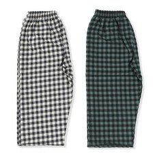 소소미도 아동 공용 주니어 체크 9부 잠옷바지 2종