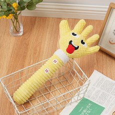 DZER 강아지 장난감 애완 동물 씹기 장난감 소리남 감각적 디자인 내구성 있는 장난감, 대형 45*20cm