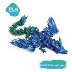 인쇄 드래곤 장식 데스크탑 동물 홈 오피스 공예 피규어 크리스마스 선물, 1개, 기본, 1. B