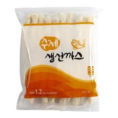 수제 생선까스 1.2kg 냉동 업소용 식자재 가정용 간식 간편조리, 1개