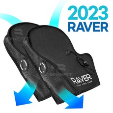 오토바이 여름토시 RAVER 토시 레이버 쿨토시 여름장갑 햇빛차단 메쉬 스쿠터 라버토시, 블랙