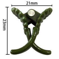 【惠欣商行】蘭花夾-小A (500支裝) 台灣製造 番茄夾 苦瓜夾 太陽花夾 果梗夾, 綠色, 1個