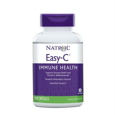 NATROL 納妥 Easy-C維他命C無糖素食膠囊 500mg, 1罐, 120顆
