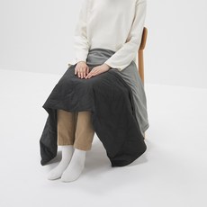 무인양품 수납이 가능한 ３WAY 담요 블랙 80x130cm