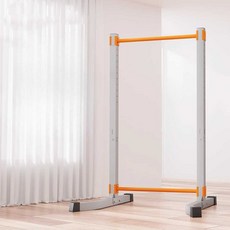 접이식철봉 턱걸이 운동기구 실내 철봉 홈트 풀업바, 높이조절 철봉+손목 보호대