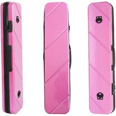 당구 가방 큐케이스 당구백 큐집 하드 PC 3X3 큐 케이스 - 내구성 충격 방지 디자인 3개 수납 가능 휴대용 조절 가능한 어깨 끈 애호가 및 프로 선수에게 이상적, Pink