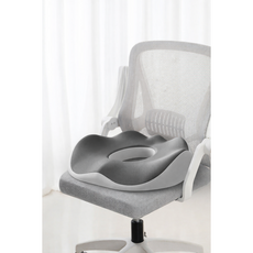 민틱 메모리폼 기능성 도넛형 치질방석, 1개, 회색투톤