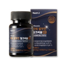 뉴트리제이 파워 알부민 밀크씨슬 91 HACCP 식약처, 1개, 120정