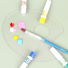 트레분 아크릴 팔레트 투명 믹싱 미술 블렌딩