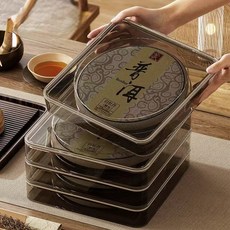 보이차 병차 산차 보관용 케이스, 대형: (반투명 8각), 1개