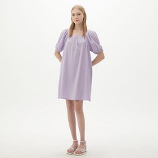 플라스틱아일랜드 볼륨소매 박시핏 미니 원피스 PQ2WO564