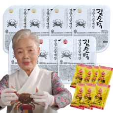 [TV홈쇼핑정품 인포벨]한식대가 김순덕 순살 게장 간장게장 양념게장 꽃게장 비법 양념 밥도둑, 100g, 7개