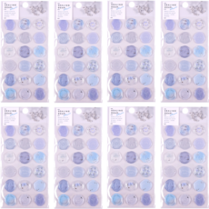 고맙토다 실링왁스 스티커 8개 144p 청첩장 봉투 스티커, 202-투명블루x8개