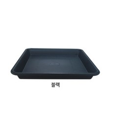 영농사 정사각 민자 화분받침대 3호, 블랙 민자, 1개