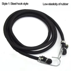 높은 탄성 천연 라텍스 오토바이 수하물 코드 자전거 고무 로프 포장 바인딩 타이 벨트 1-3m, 01 Diameter 8mm, 03 1.5 meter, 01 Style 1 Rubbler