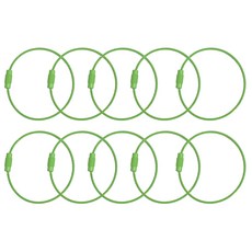 칼라와이어링 키링 열쇠고리, 10개, 그린