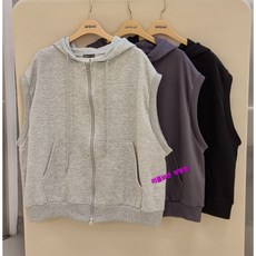 리틀브렌 부평점 '26NEW 투웨이 지퍼 디테일로 가볍게 툭 걸치기 좋고 멋스러운 레이어드로 활용도 높은 데일리 주니어 아동공용 후드 집업 조끼