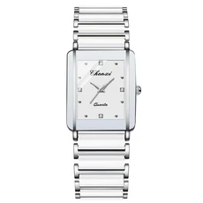 첸시 커플 방수 (여성용 남성용) 세라믹 및 메탈 스트랩 (relojes para mujer feminino