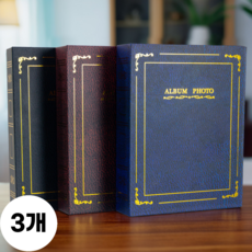 노아리스 포켓식 사진첩 사진앨범 1+1+1, 100매, 혼합색상