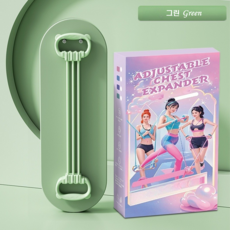 무빙브릭스 6단 스트레칭 필라테스 요가 라텍스 튜브 밴드, 1개, 그린