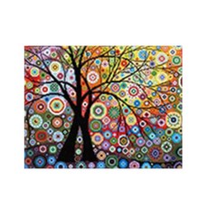DIY 보석십자수 명화 행복나무 40x50 큐빅 페인팅, 1개