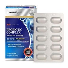 [내츄럴플러스] 내츄럴플러스 프로바이오틱 혼합유산균 500mg x 60캡슐 튼튼한 장건강 위해197300, 1개