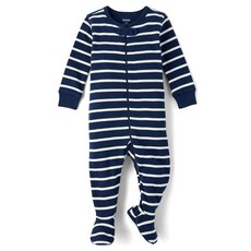 Gymboree 유니 아기와 신생아 100% 면 긴소매 지퍼 프론트 풋 원피스 수면 및 놀이 체육관 홀리데이 기차 0~3개월