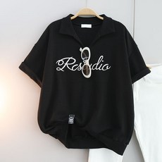 달콩 카라트임반팔맨투맨 여성용 빅사이즈 반팔티