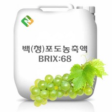 백(청)포도농축액 68Brix 25kg, 20kg, 1, 1개