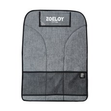 조이로이 발자국방지 포켓형 차량용 킥매트, 멜란지 그레이, 1개