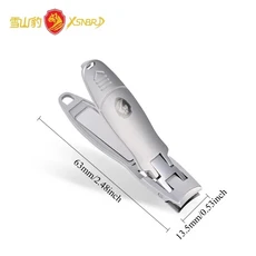 AUS BANNER 초박형 휴대용 손톱깎이 4CR13 스틸 단일 매니큐어 제품 실버 여행용 평면형 큐티클 제거기, 03 Type 1, 1