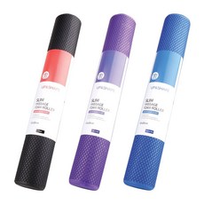 UPNS 소프트 EVA 슬림 폼롤러 10cm x 60cm 요가 필라테스 마사지 스트레칭, 사파이어블루, 1개