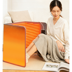 RichMagic 파티션히터 발난로 접이식 히팅패드 사무실 온열기, 그레이