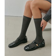 [국내정품] 룩캐스트 구두 줄리엣 메리제인 플랫슈즈_블랙 / JULIETTE MARYJANE FLAT SHOES_BLACK 214415